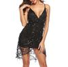 Women's Ladies Sexy Solid Sleeveless Shining  Dress  Sequin