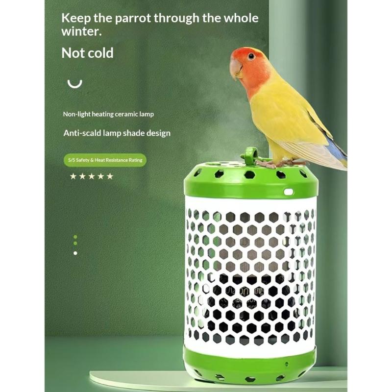 Heat Lamp Cover for Reptiles Ensuring Even Heat Dispersion and Enhancing Protections in Enclosures Bird Cage Accessory