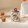 Flower and Bird Ceramic Salt Jar Seasoning Jar Kitchen Salt Shaker Sugar Seasoning  Pepper Powder Jars Kitchens Accessories
