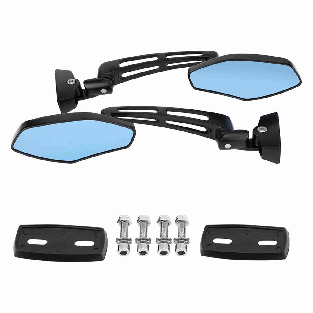 1 Pair Motorcycle Side Rear View Mirror for Honda Kawasaki Suzuki Yamaha