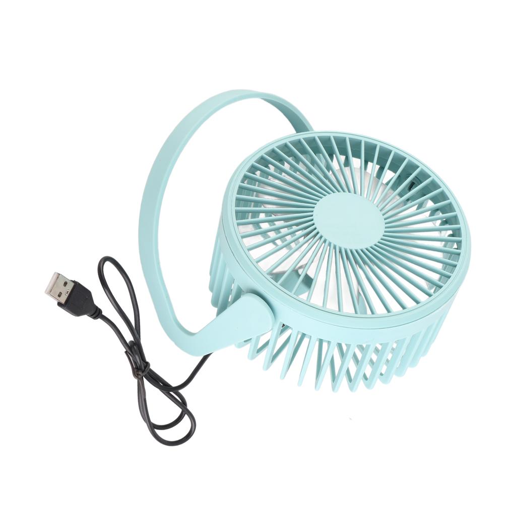 Desk Fan 360 Degree Rotation Low Noise Brushless Motor USB Powered Portable Small Table Fan for Home Desktop   Travel
