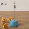 Place Card Holder Wood with Metal Clip, Small Table Number Name Sign Waterproof Wooden Clip Holder, Memo Note Photo Stand for Wedding Party Restaurant