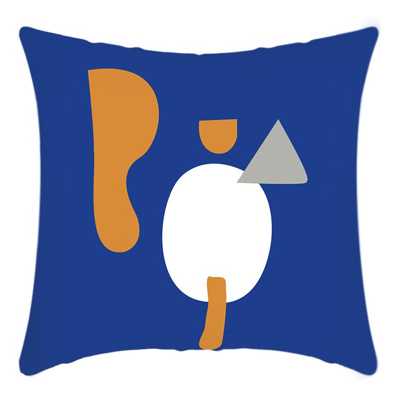 Neues Künstlerisches Abstraktes Buchstabenmuster Druckmuster Kissen Haus Sofa Kissenbezug Premium Langlebige Qualität Nützlich