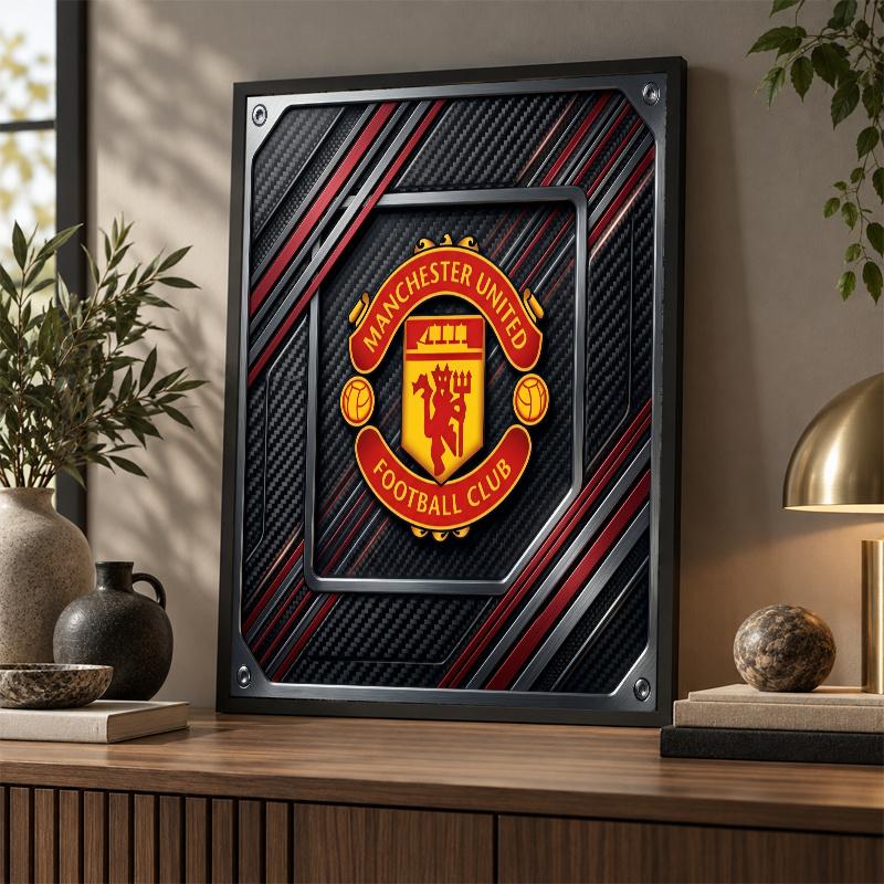 Kit Pictură cu Diamante Manchester United 5D Burghiu Complet DIY Mozaic cu Diamante Artă de Perete Decor Acasă