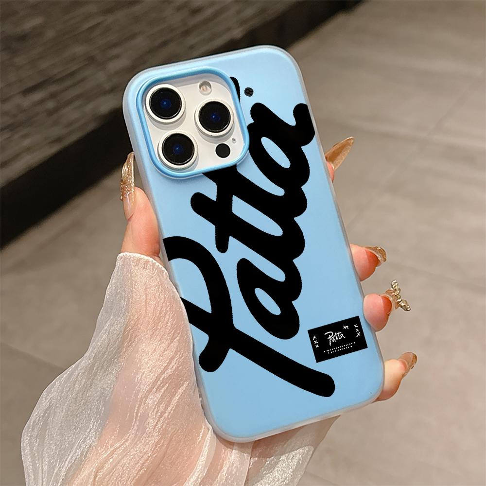 Fashion Styles HOT SALE Patta Silicone Matte Candy Color 2 in 1 Phone Case for iPhone 17 Air 16 15 14 13 Plus 12 11 Pro X XR Max