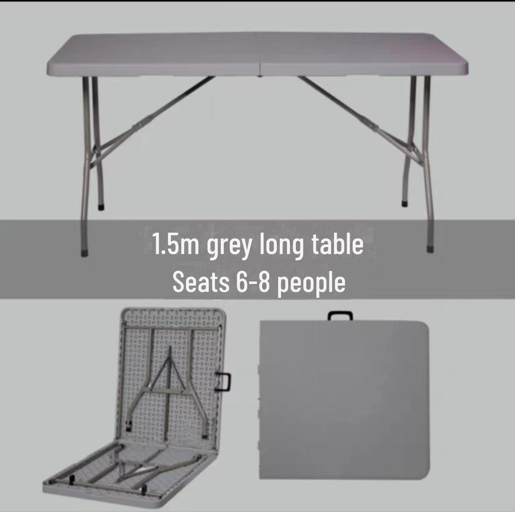 Folding Plastic Table for Office or Dining - Portable and Versatile