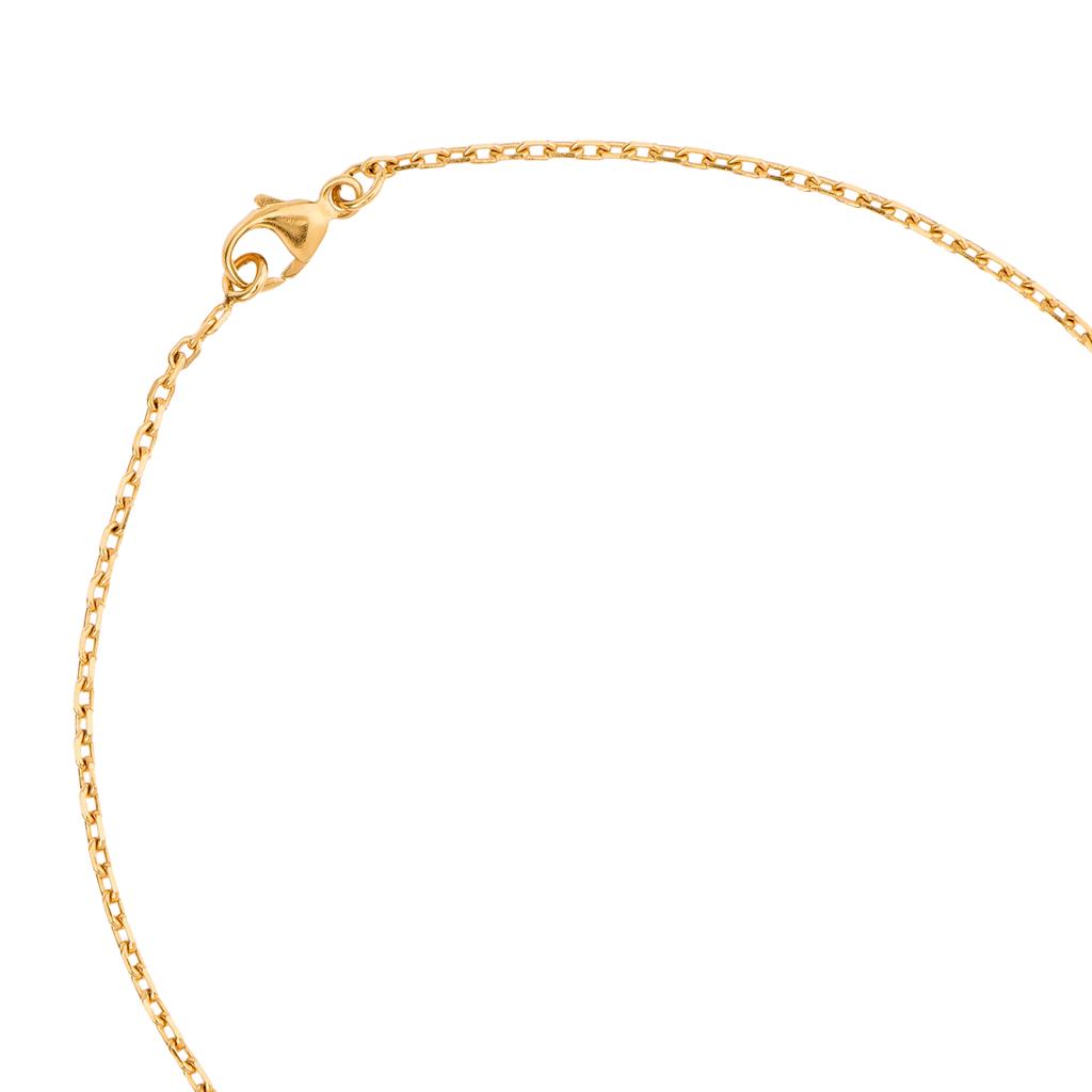 Hermes Mini Pop H Brand Logo Gold Plated Metal Necklace Women Necklace H147992F 05