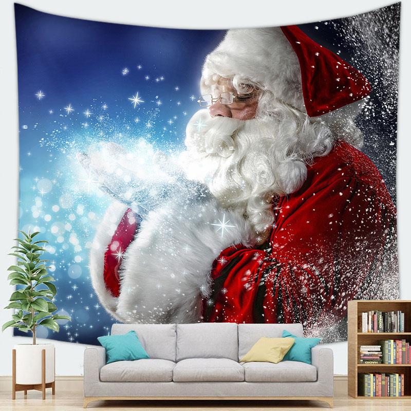 Home Decor Veselé Vánoce Santa Claus Dekorace Tapiserie Santa Claus Vánoční Party Tapiserie Tapiserie Tapiserie pozadí Látka