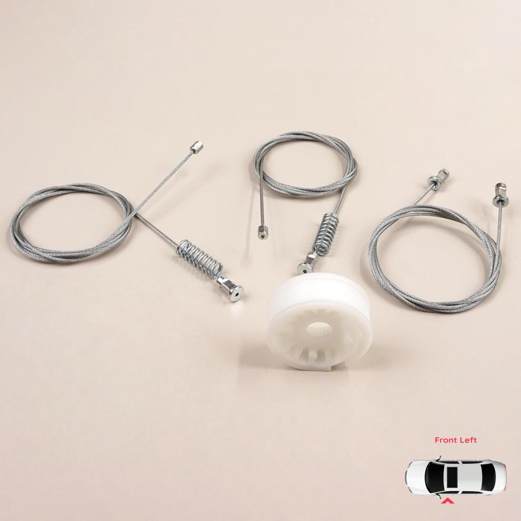 BWR5554 Window Regulator Repair Set Left Door for Smart Fortwo 451 MK2 2006-2014 Coupe 4517200146