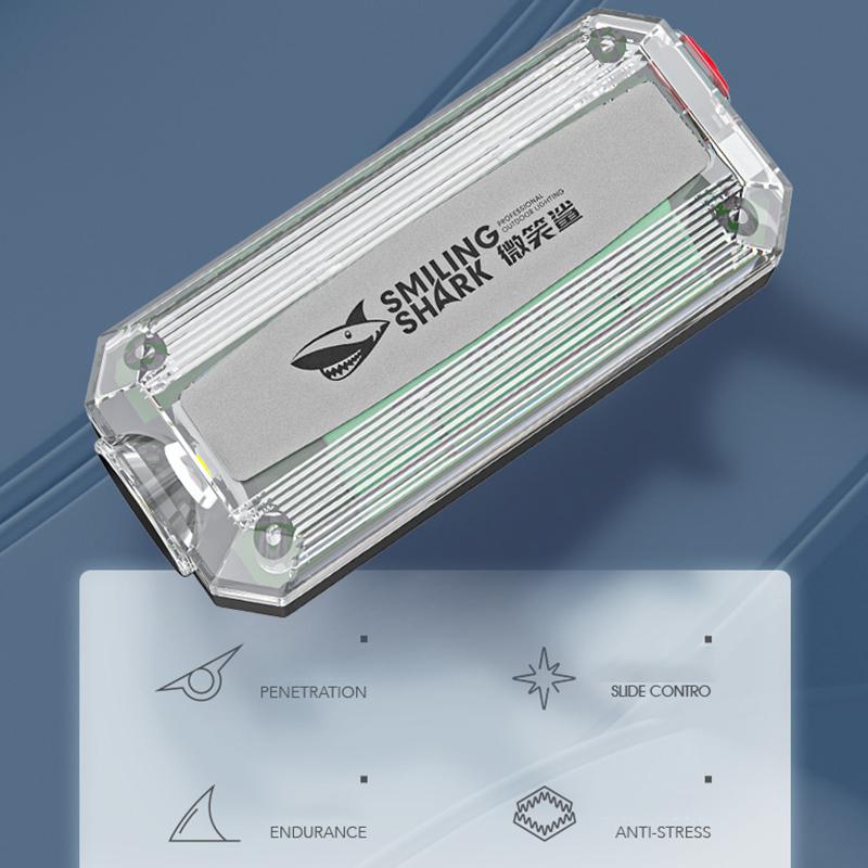 Outdoor Red Blue Strobe Light Police Light Warning Lights Usb Rechargeable Flashlight Shoulder Clip Flashing