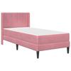 Bed Frame with Mattress and Headboard Pink 80 x 200 cm Velvet