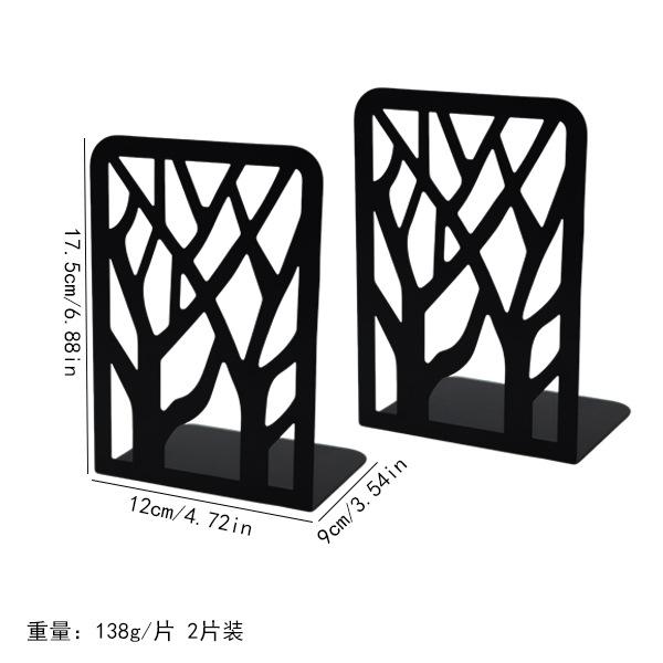 Shelves Decorative 1 Pairs,Tree Metal Bookends, Book Holder for Shelf,Unique Book Stoppers for Shelves,Home Decorative Book Ends