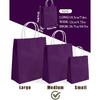 qiqee 24PCS Medium Gift Bag with Handles Bulk 11"x5"x8" Gift Bags Violet Bags Multiple Uses (Medium Size)