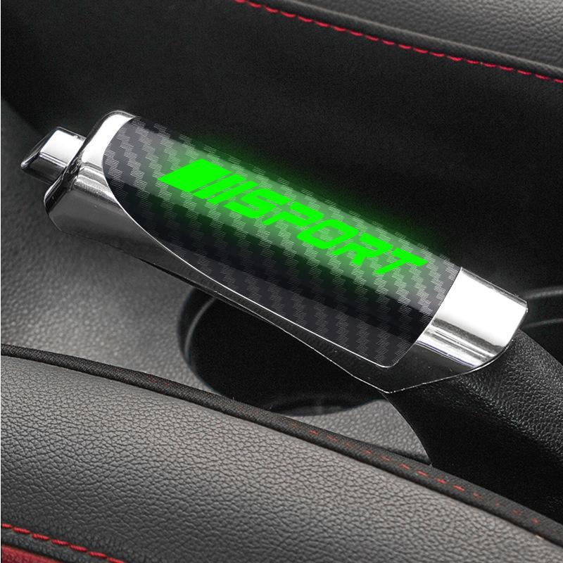 Universal Auto Handbremsgriffe Handbremsabdeckung Schutzabdeckung Kohlefaser Parkbremsdekoration Shelnterior Zubehör