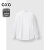 GXG Men's Embroidered Textured Casual Long Sleeve Shirt