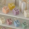 Love Cube Scented Candle Valentine's Day Heart-shaped Decor Scented Wax Wedding Birthday Candles Souvenir Romantic Ornament