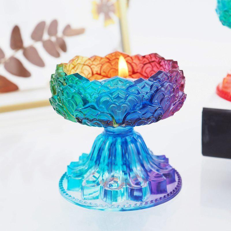 1set Flower Shaped Silicone Mold for Jewelry Storage and Plaster Crafting