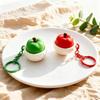 Food Shaped Anti Anxiety Stress Relief Keychain Realistic Creative Soft Squeeze Toy Key Ring for Kids Gift