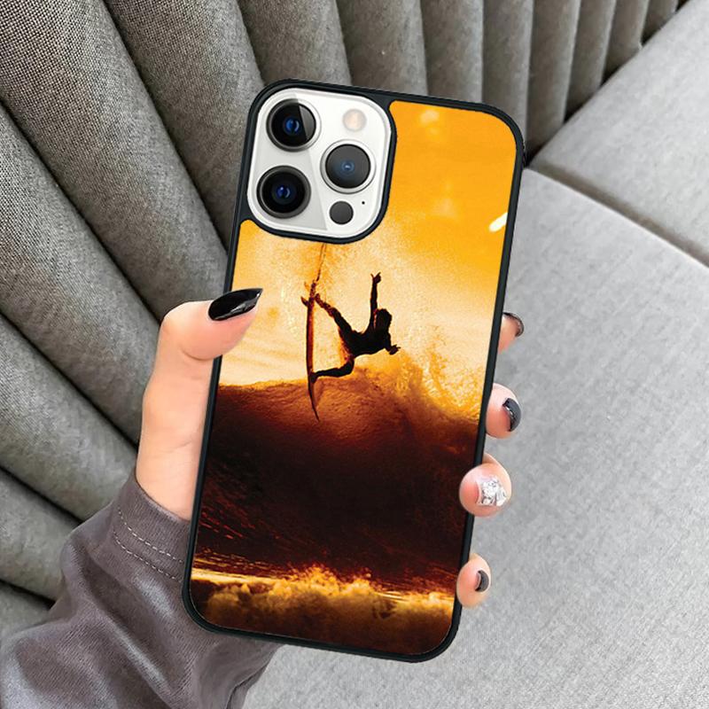 California Surfing Waves Phone Case For iPhone 17 Air 16 16e 15 13 14 Pro Max 11 12 Plus 2022 MAX Shell Cover Coque