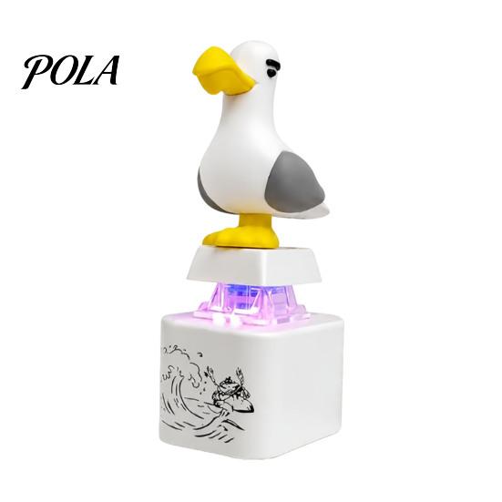 1/2 ks Klíčenka s tlačítkem Seagull Mine, Dobíjecí Fidget Clicker se skutečným zvukem a LED světlem, Mini závěsná přezka Hračky Prodejní zboží A white