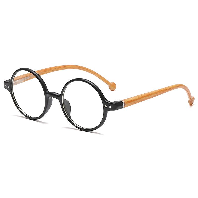 Leopard Vintage Round Reading Glasses With Diopters Anti Blue Light Presbyopic Magnifier 0 To +3.5