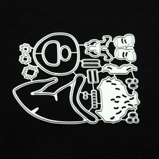 Xmas Santa Claus Cutting Dies DIY Scrapbook Paper Cards Photo Craft Stencil Mold