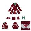 Conjunto de Fantasia Cosplay de Natal da Klee Para Fãs de Anime Tecido de Veludo Estilo Fofo e Doce
