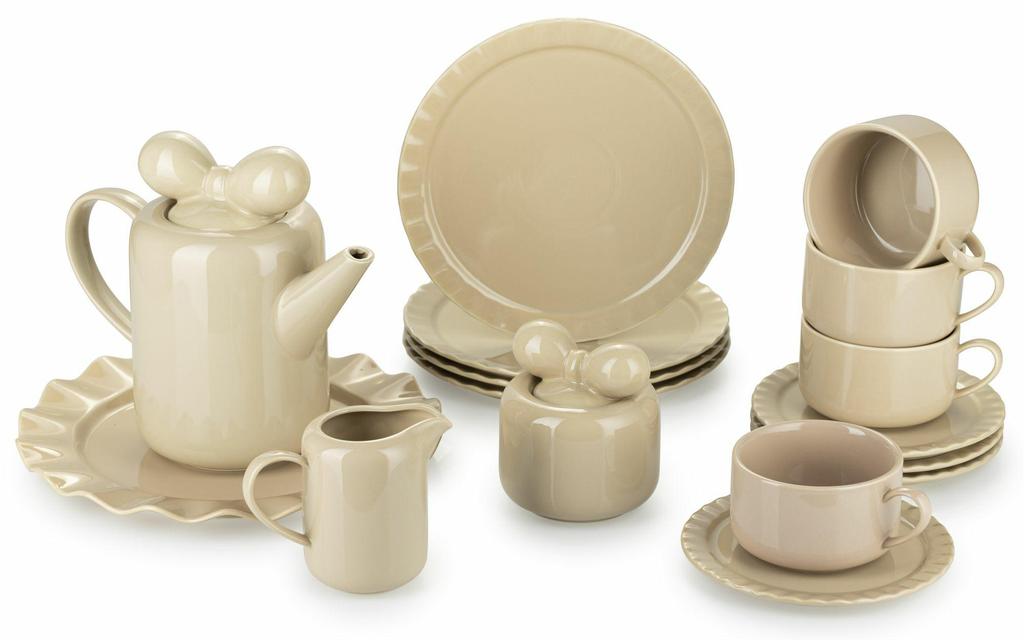 Serwis Kawowy Sofia Beige 12 Elementów