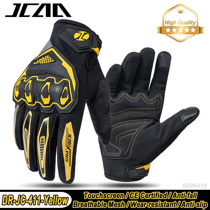 2026 New Summer Breathable Motorcycle Gloves Wear-resistant Non-slip Motocross Gloves Anti-fall Motorbike Gloves Men Touchscreen