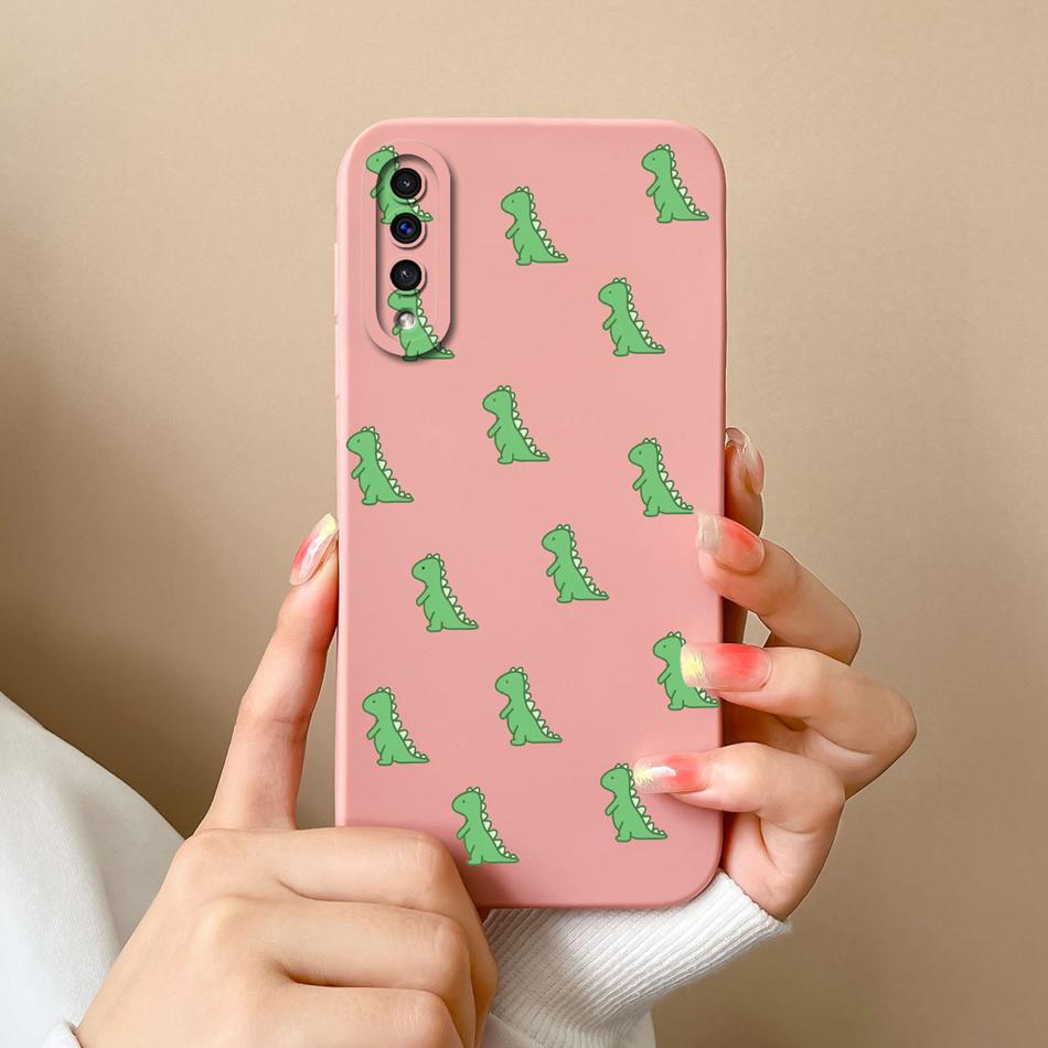 Neue Hülle Für Samsung A50 A50S Katze Weiches Glattes Flüssiges Silikon Vollschutz Anti-Schock-Stoßfänger Für Galaxy A 50 A 50S Funda Coque
