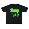 T-shirt con Stampa Rock Metal Manica Corta Vestibilità Larga Cotone Puro Pesante Band Stone Man Doom SLEEP per Uomo e Donna
