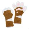 Feline Paw Gloves Faux Shaggy Cuddly for Cosplayers, Adults, Cosplay, Halloween, Costume