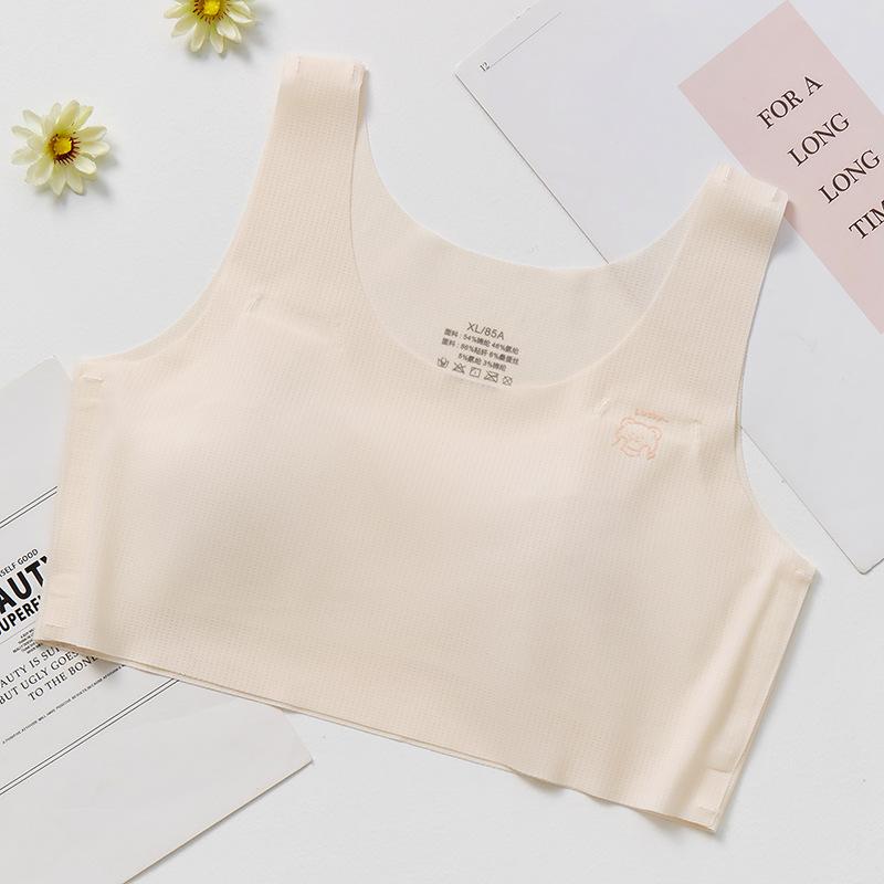 

Ultra-thin Breathable Bra for Girls Aged 8-12 Designed To Prevent Nipple Protrusion Suitable for Summer Use Especially for Middle School Students 3XL абрикосовий