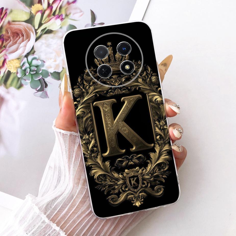 For Huawei Nova Y91 Case STG-LX1 STG-LX2 Cute Crown Letters Cover Soft Slim Phone Case For Huawei Nova Y91 NovaY91 Fundas Bumper