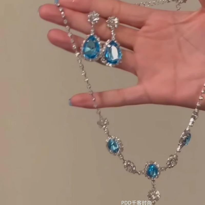 Fashion Jewelry Set Necklace Earrings For Woman