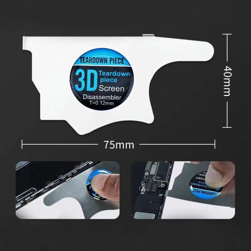 

3D ЖК-экран мобильного телефона Спуджер 0,12 мм Открытие Разборка Открывалка Инструмент из нержавеющей стали Инструмент для ремонта телефона