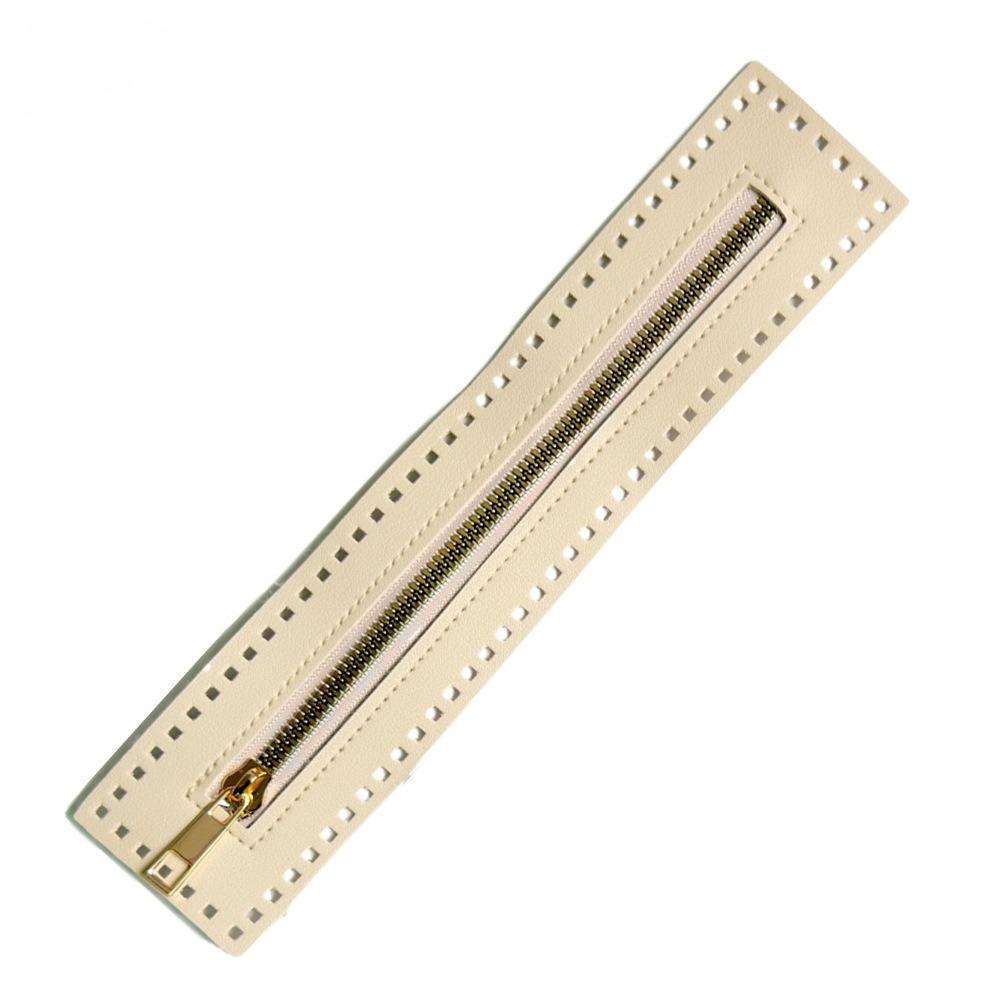 Bandă PU 27cm Fermoar Metal Culoare Aurie DIY Accesorii Genți Croșetate pentru Genți Handmade