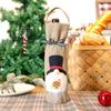 Portable Christmas Wine Bottle Cover Reusable Champagne Wine Bag  Family