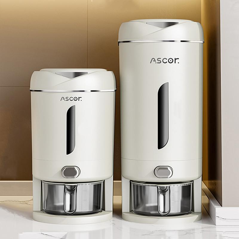 5Kg Automatic Rice Dispenser Insect-Proof Pet Food Rice Organizer Moisture-Proof Sealed Grain Cereal Dispenser Large Capacity