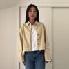 Womens Casual 2-Piece Set: Long-Sleeve Polka Dot Print Jacket High-Waist Slim Shorts 2025