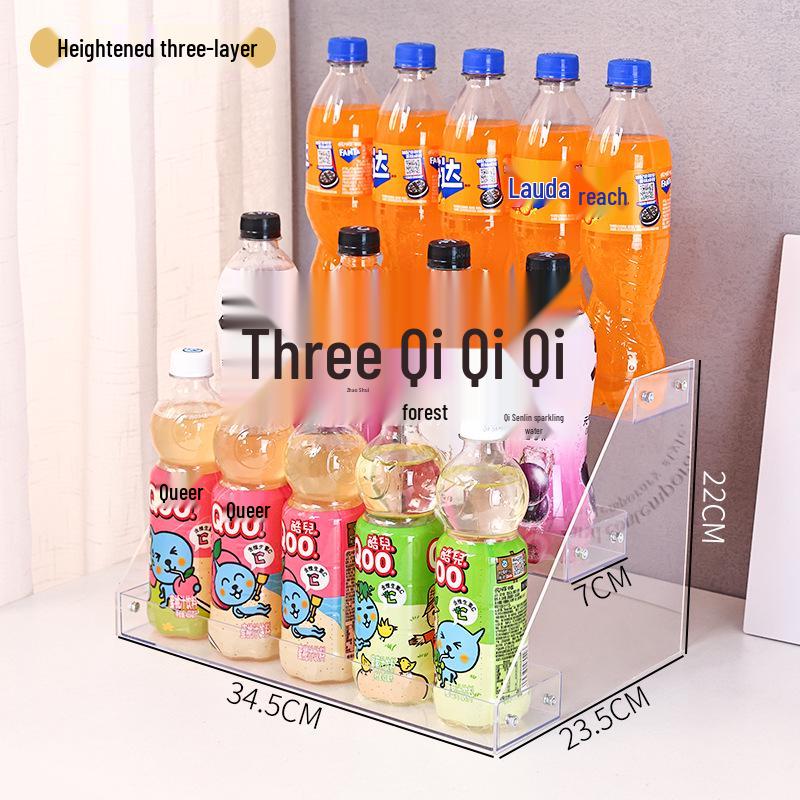 Dryckeshylla Multifunktionell Displayhylla för Mjölkte och Drycker - Liten, Flerlagers Förvaringshyllor för Närbutiker