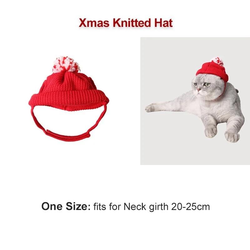 Weihnachtskostüme für Haustiere, Hunde und Katzen, lustiges Weihnachtsmannkostüm für Hunde und Katzen, warme Winterkleidung aus Baumwolle, lustig und süß