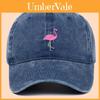 Fire Flamingo Embroidered Baseball Cap With Sun Protection For Outdoor Casual Wear