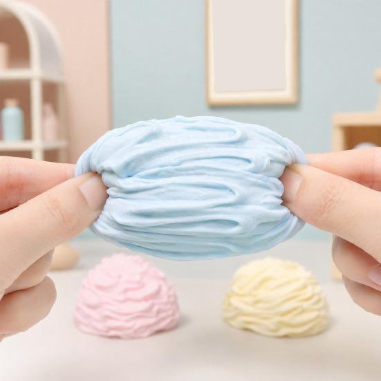 Stress Reduction Gadget 1/2/3Pcs Relieving Cream Roll Toy Soft Stretchy Ice Squeeze Toy Slow Rising Fidget Cake Sensory for Anxiety Relief TPR Ball