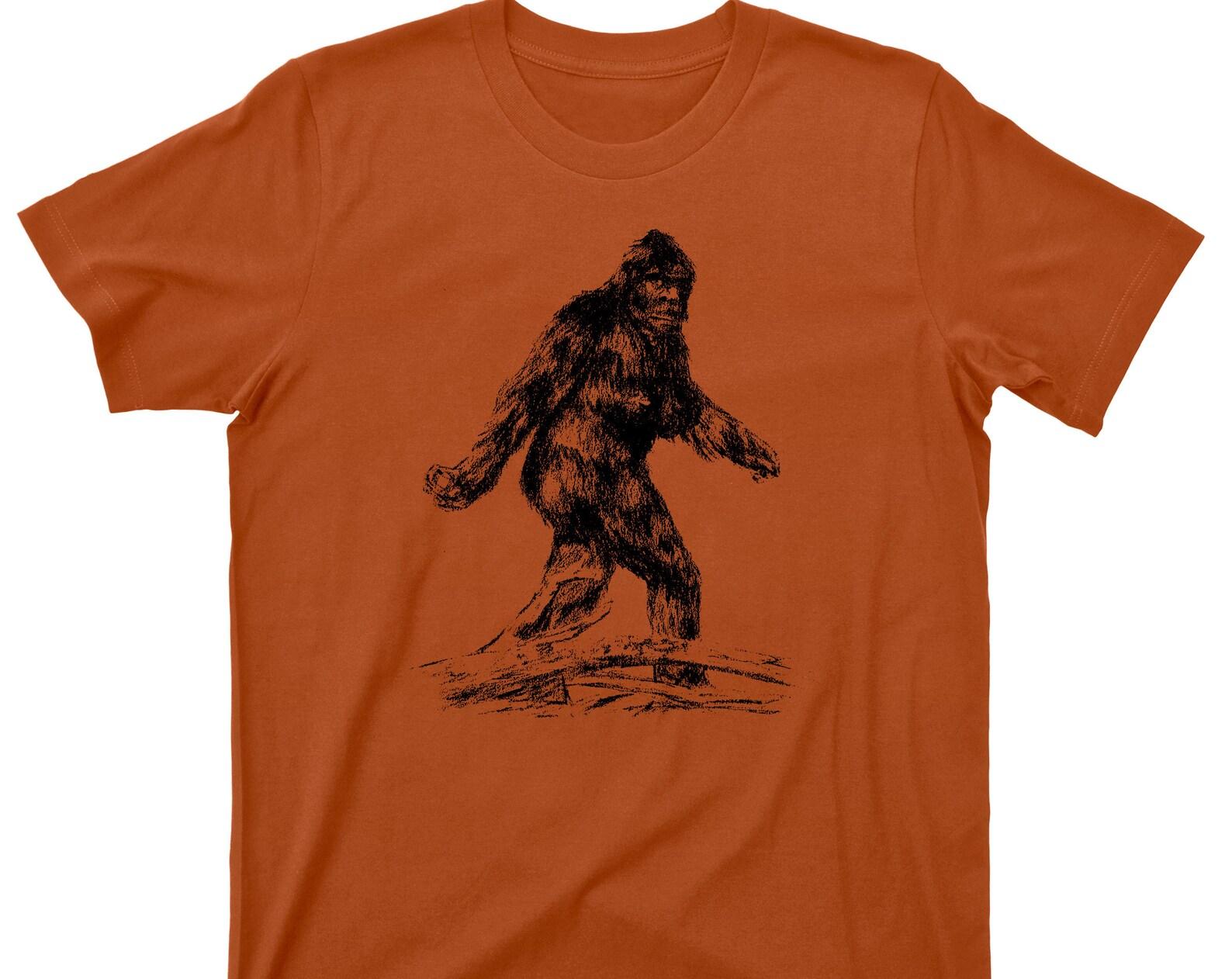 Bigfoot T Shirt - Sasquatch Cryptid Graphic TShirt S