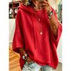 Women Solid Drawstring Hoodie, All-match Sports Pullover Top for Autumn Winter