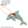 Korean INS Style Luggage Tag Keychains - DIY Anti-Lost Bag Accessory with Embroidery Blank Cloth Patch