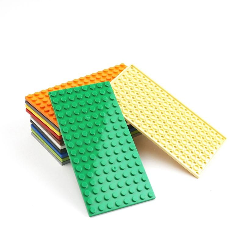 10PCS 8x16 Dots Double Sided Building Blocks BasePlate Small Particles Thin Plate Bricks DIY Creative 92348 Educational Toys
