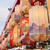 Chinese-Style Outdoor Waterproof Lantern Chandelier for Scenic and Creative Market Decoration