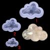 3D Fondant Silicone Mold for Chocolate, Resin, Aroma Stones, and Plaster - Large & Small Cute Cloud Design
